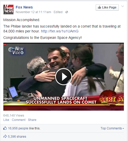 Fox News Facebook Video Post